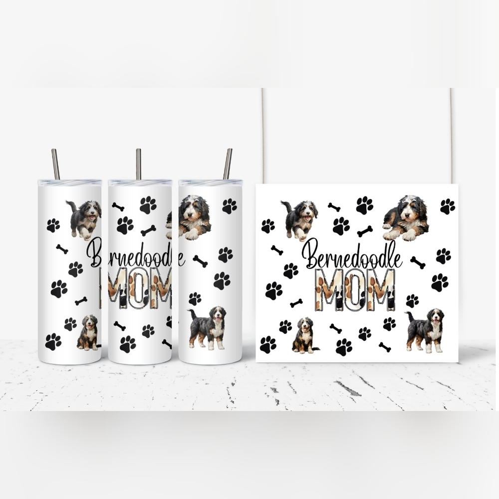 20 Bernadoodle Mom Steel Tumbler